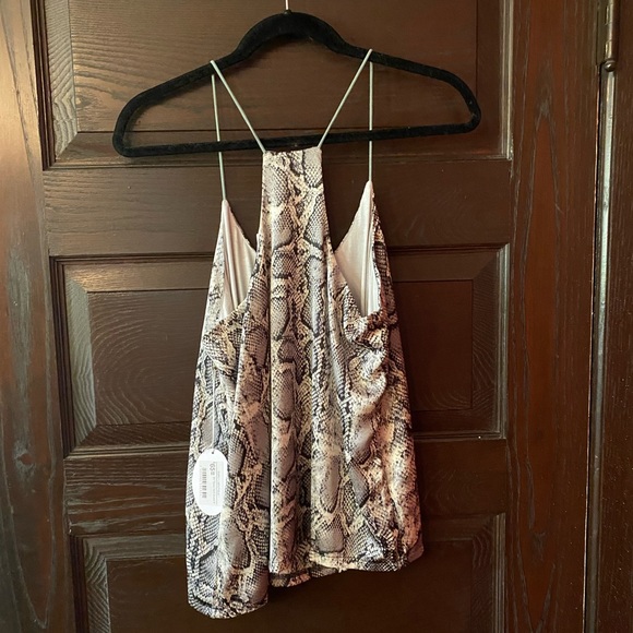 NWT Bishop + Young Tessa Snakeskin Camisole Tank - Medium - Picture 2 of 6